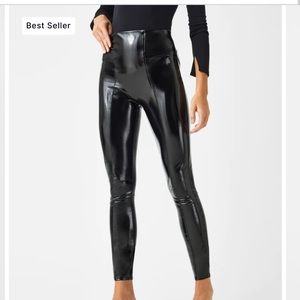 Spanx Faux Patent Leather Leggings